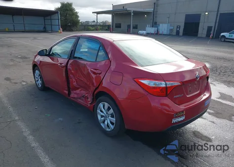 2016 Toyota Corolla Le из США, поврежденный, VIN 2T1BURHE6GC582851